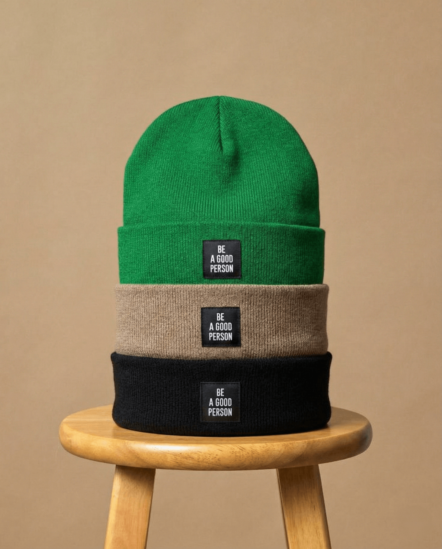 Signature Beanie - Black – Be A Good Person
