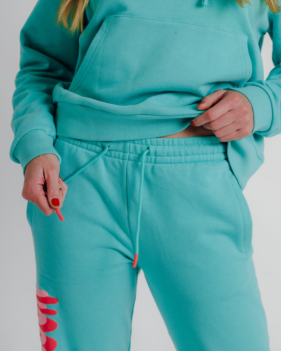 Pinched Sweatpants - Teal