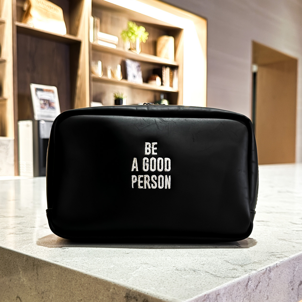 
                      
                        Limited Edition BE A GOOD PERSON x FTL Dopp Kit & Tech Organizer
                      
                    