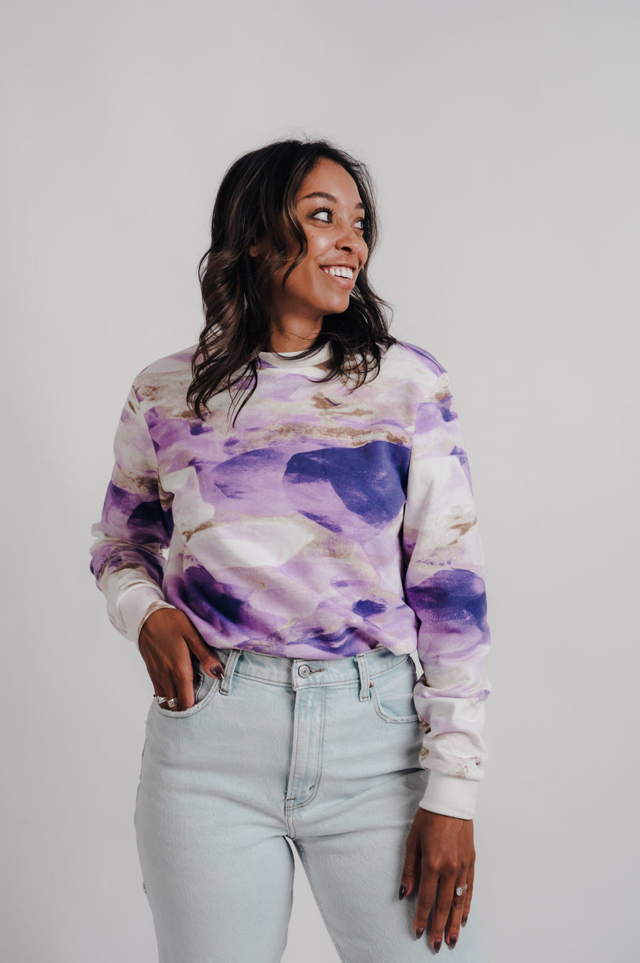 Pattern Long Sleeve - Amethyst