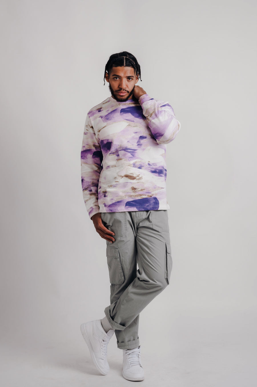Pattern Long Sleeve - Amethyst