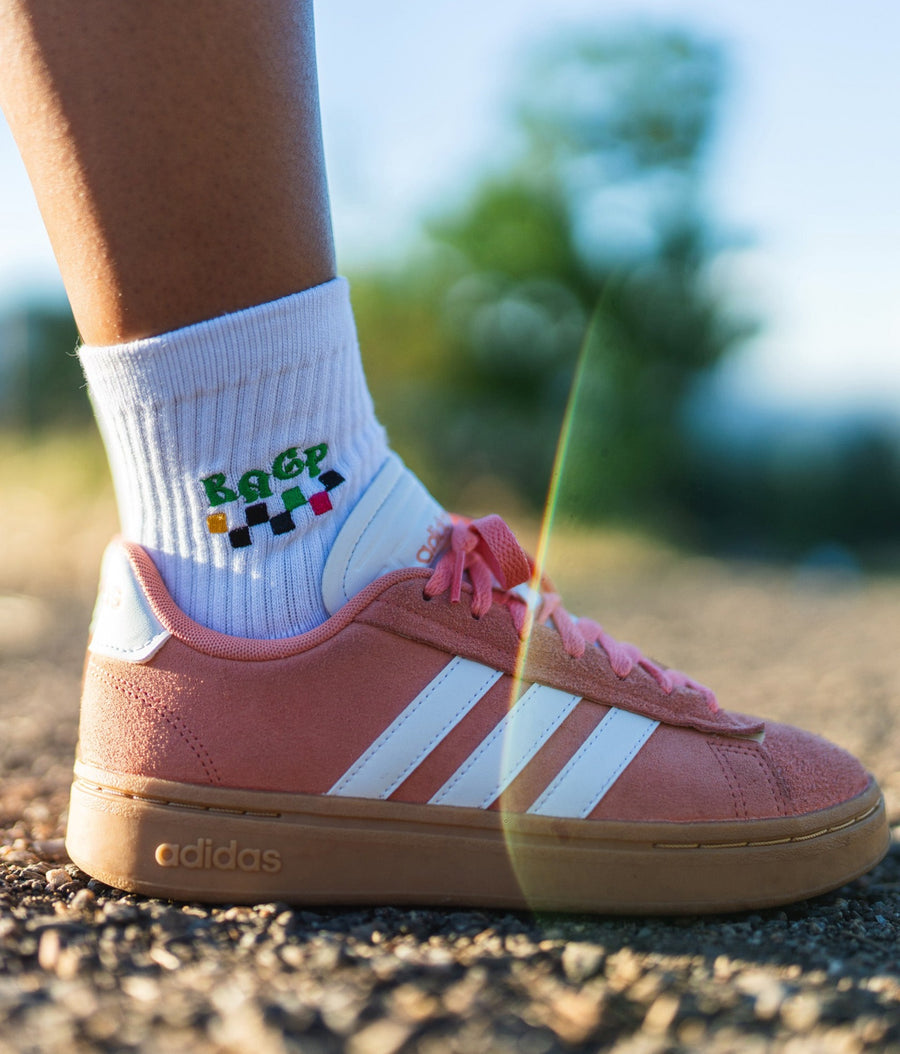 Good Gardens Half Crew Socks - White