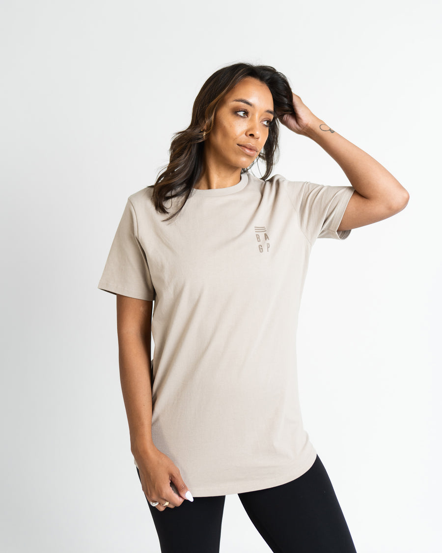Signature Scallop T-Shirt - Taupe