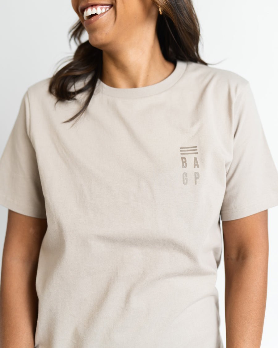 Signature Scallop T-Shirt - Taupe