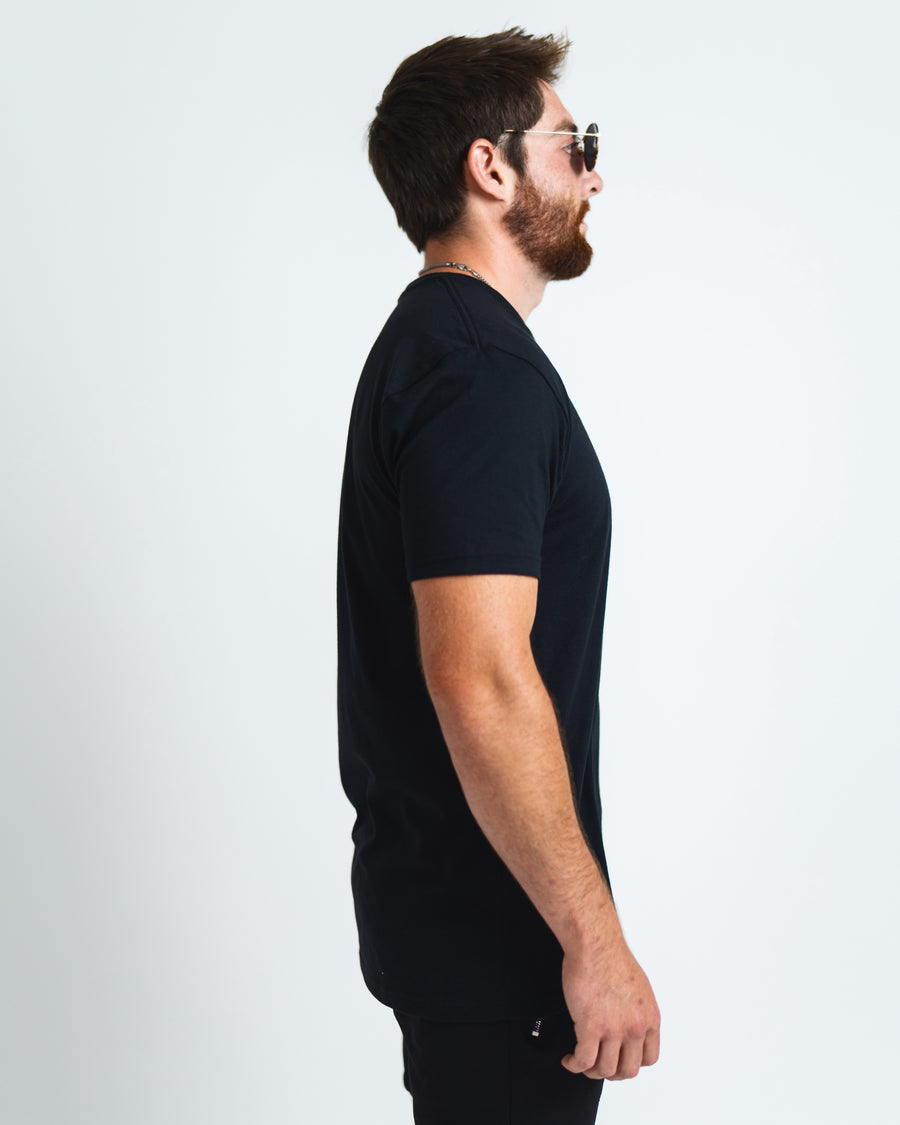 Mini Don’t Worry Logo T-Shirt - Black