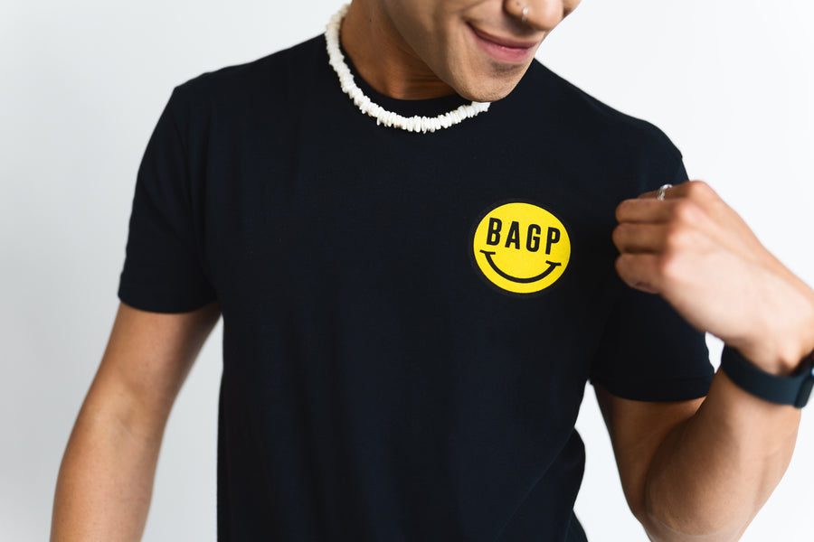 Mini Don’t Worry Logo T-Shirt - Black
