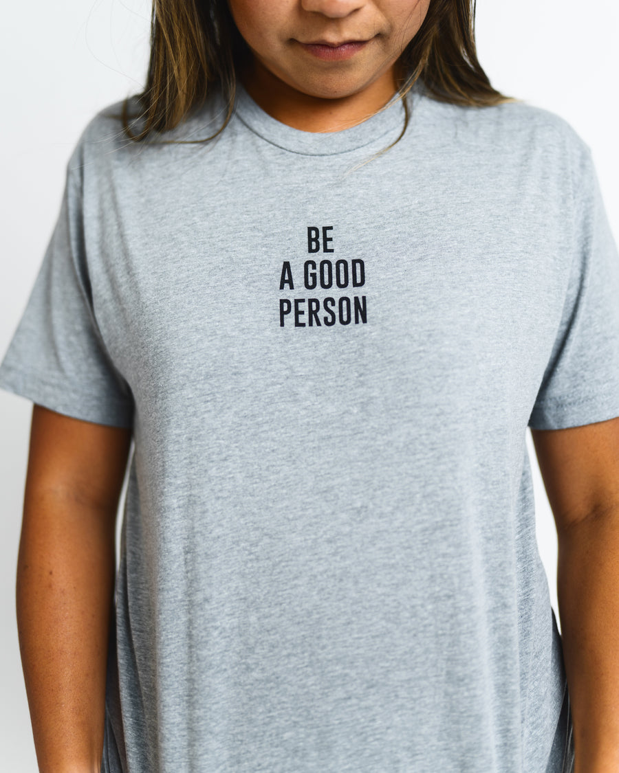 Mini Signature Logo T-Shirt - Heather Grey