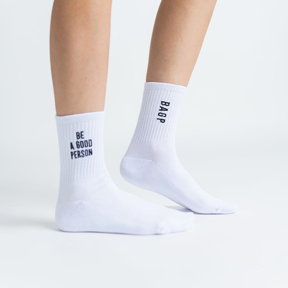 
                      
                        Half Crew Socks - White
                      
                    