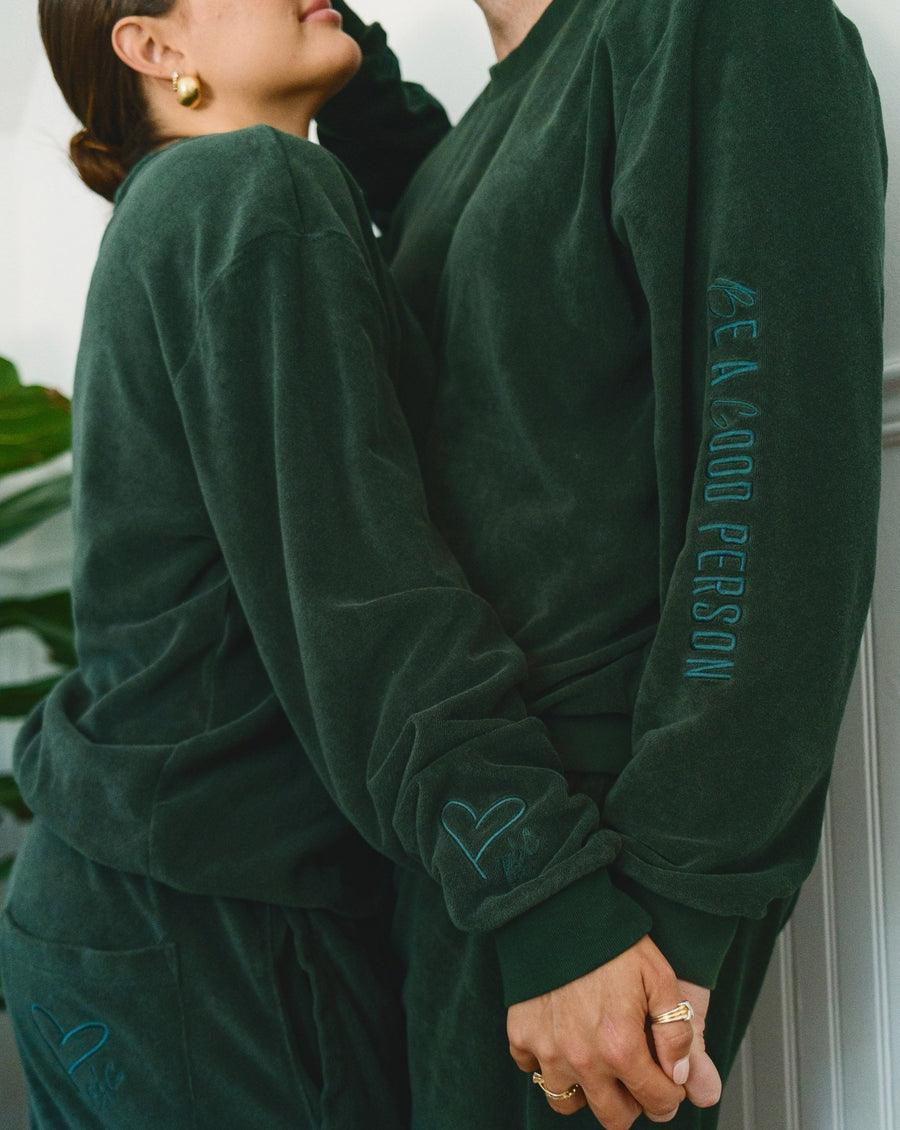 B & G x BAGP Crewneck - Emerald