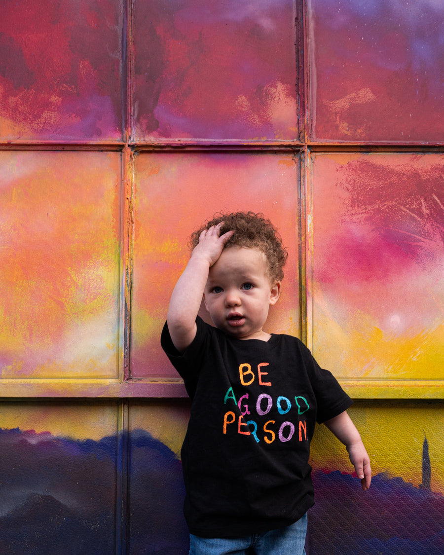 Crayon Spectrum  Kids T-Shirt - Black