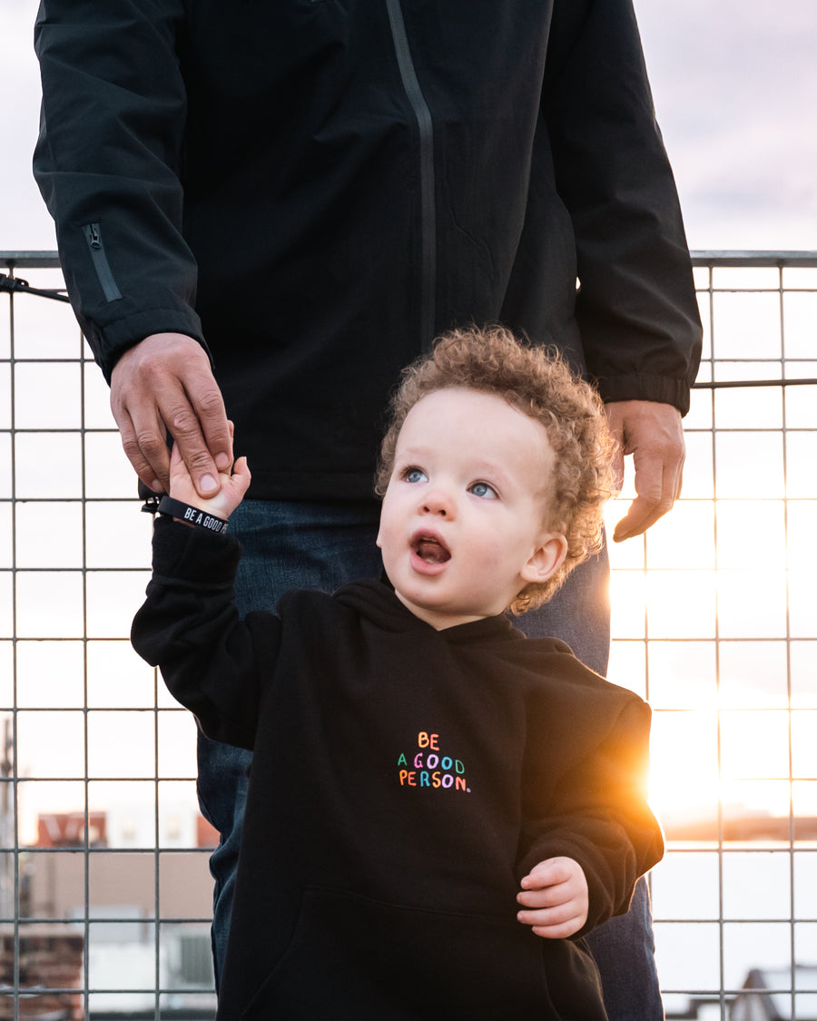 Crayon Spectrum Kids Hoodie - Black