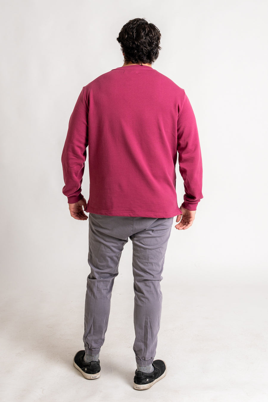 French Terry Long Sleeve - Berry
