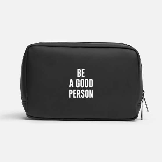 Limited Edition BE A GOOD PERSON x FTL Dopp Kit & Tech Organizer
