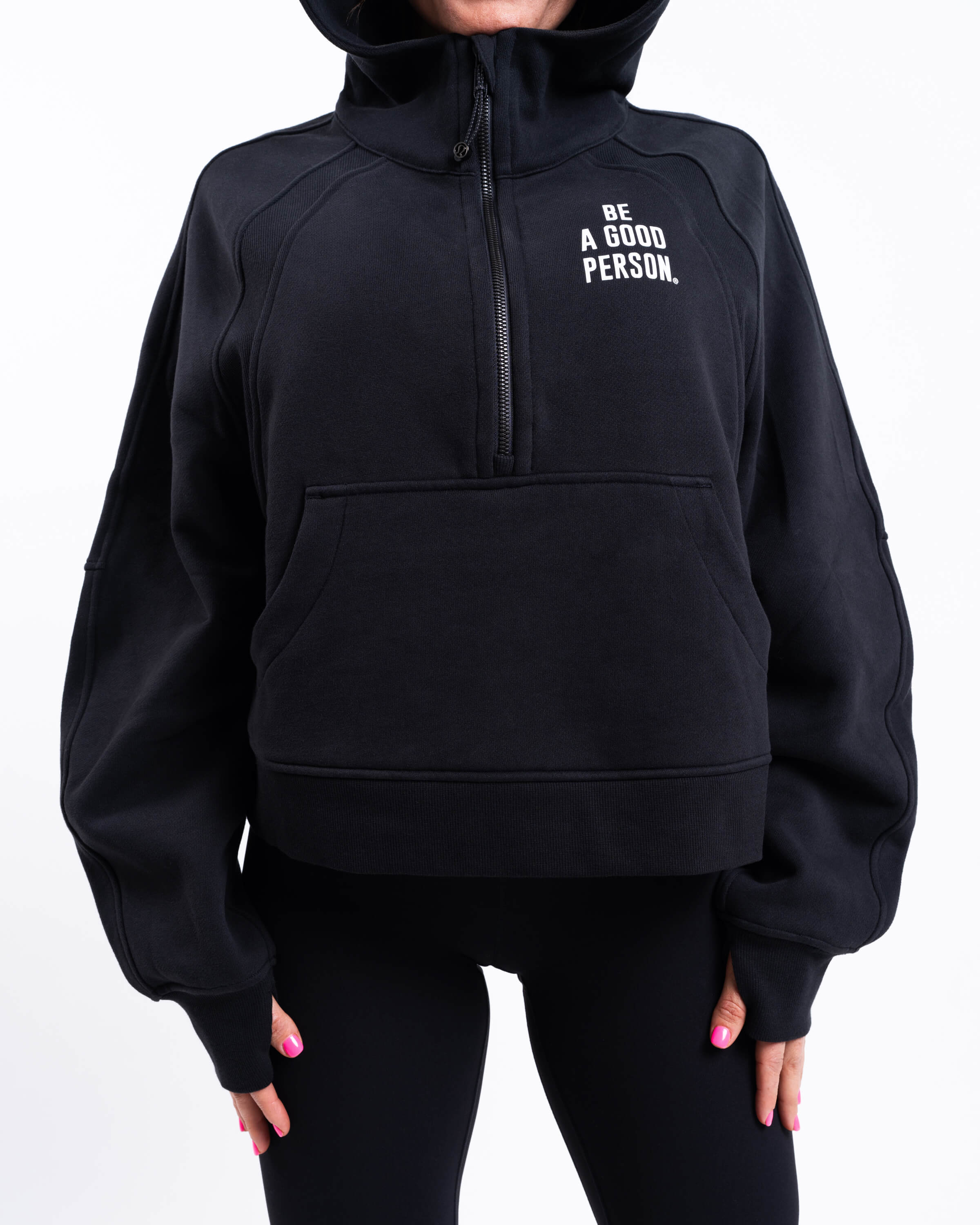 Scuba Oversized Half-Zip Hoodie - Black - lululemon // BE A GOOD
