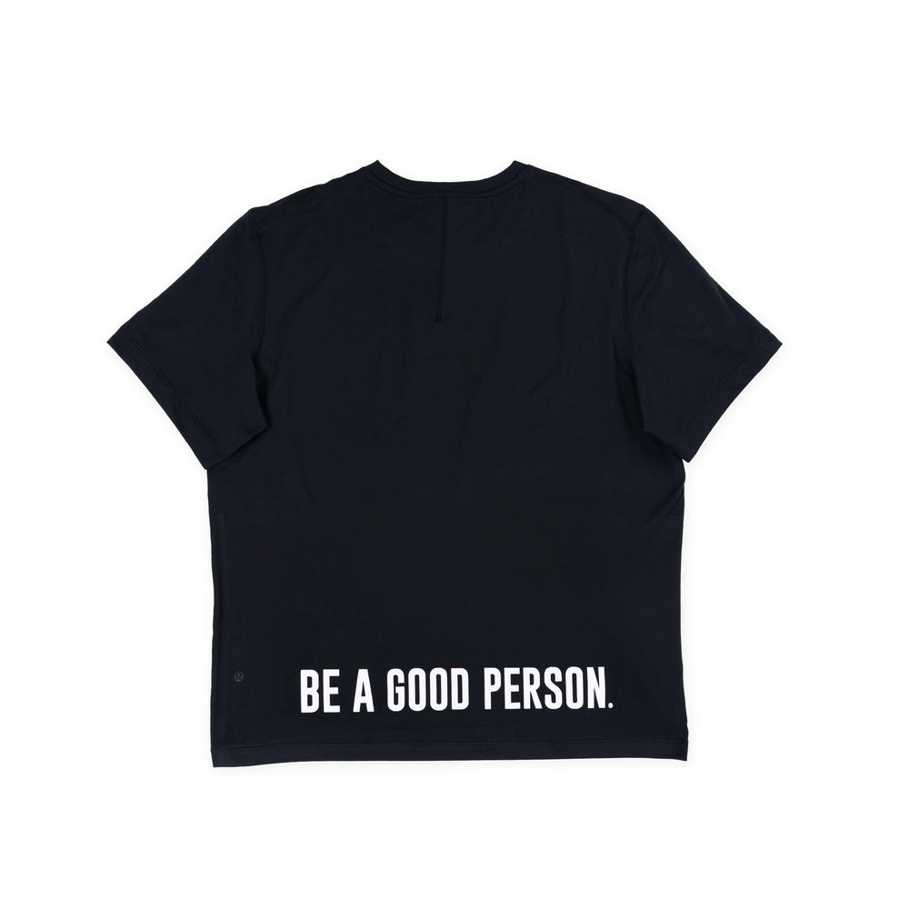 
                      
                        Men's Soft Jersey Short-Sleeve Shirt - Black - lululemon // BE A GOOD PERSON *Pre-Order*
                      
                    