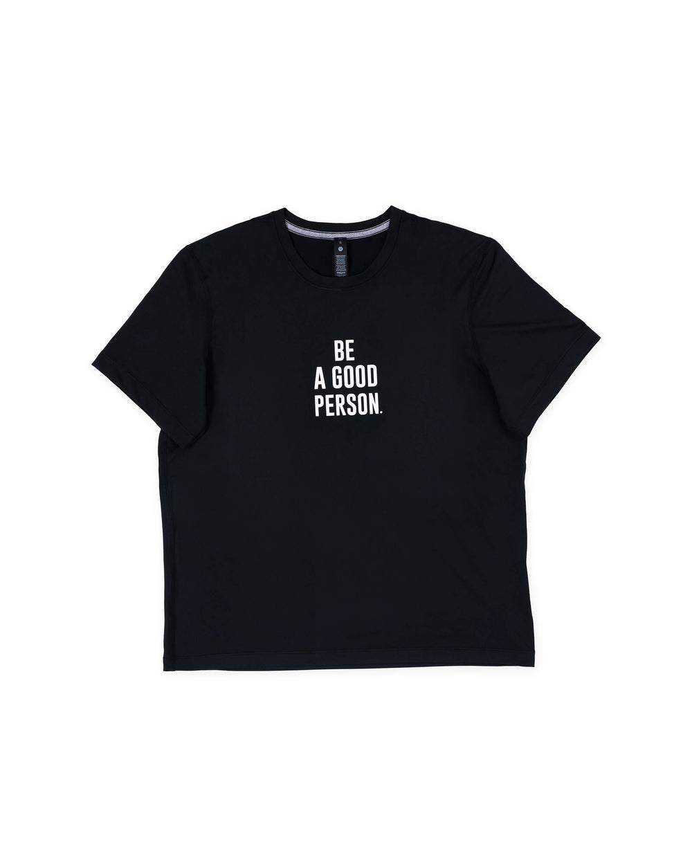 Men's Soft Jersey Short-Sleeve Shirt - Black - lululemon // BE A GOOD PERSON *Pre-Order*