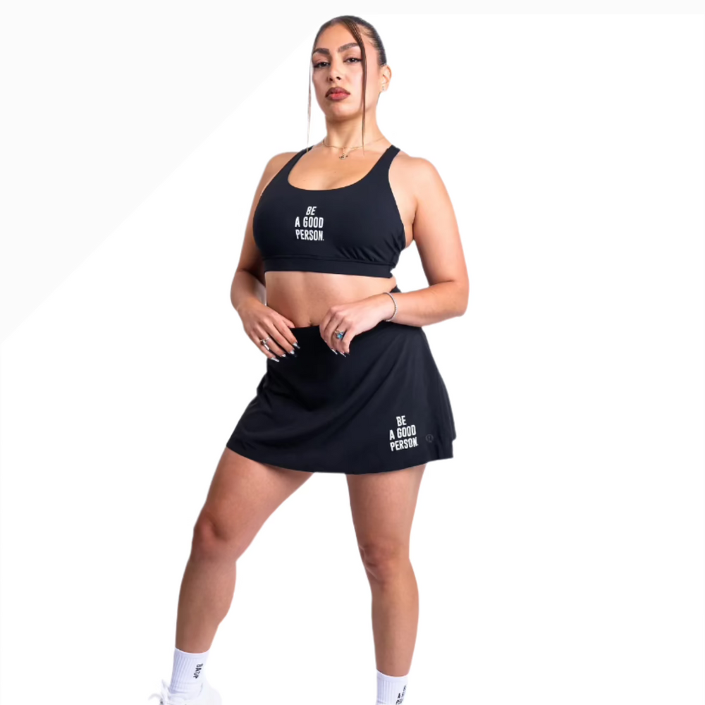 
                      
                        Energy Bra Medium Support - Black - lululemon // BE A GOOD PERSON *Pre-Order*
                      
                    