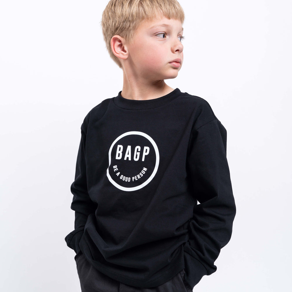 
                      
                        Kids Smiley Long Sleeve - Black
                      
                    