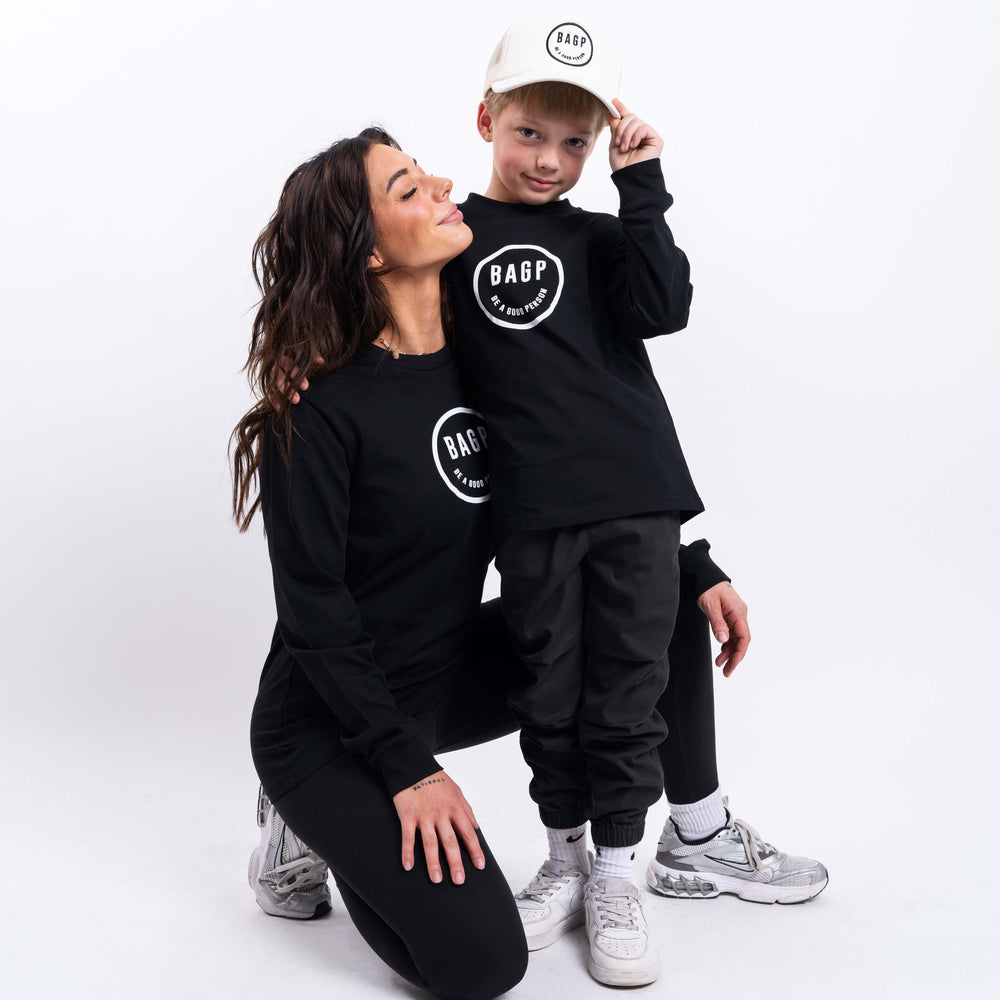 
                      
                        Kids Smiley Long Sleeve - Black
                      
                    