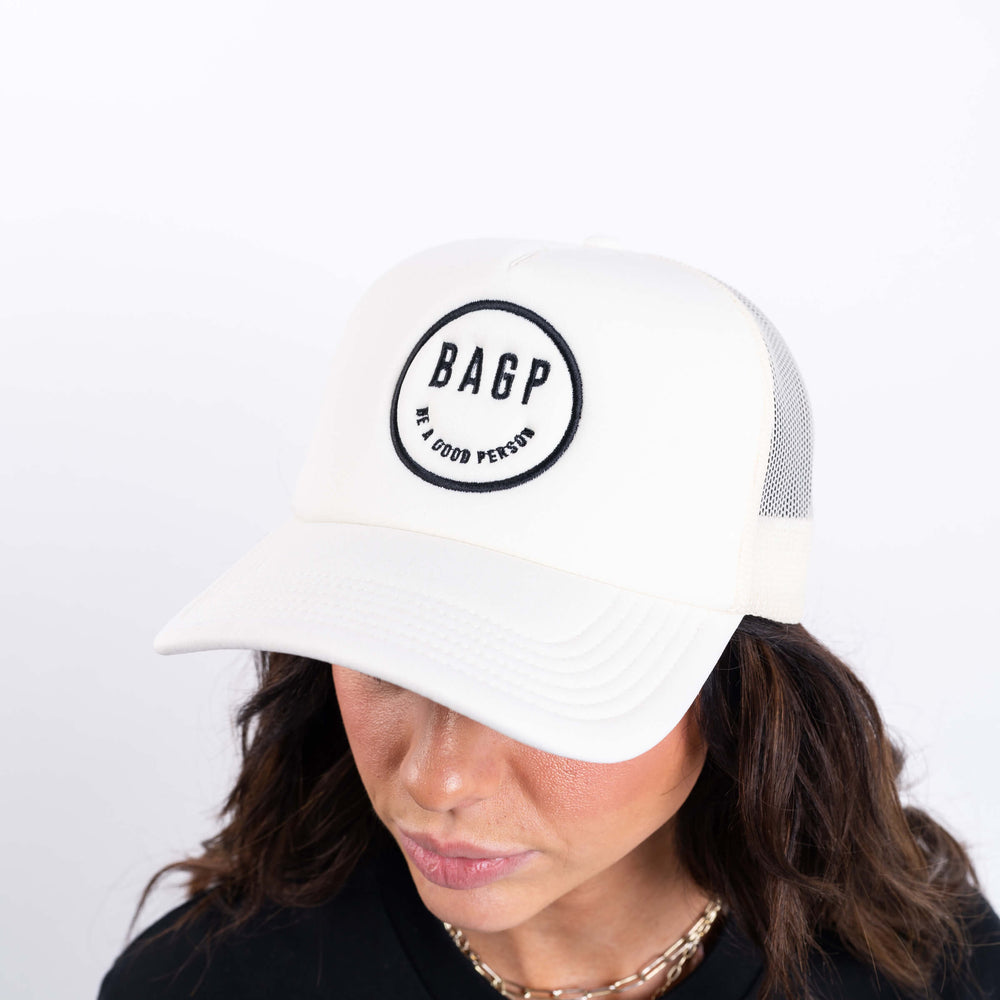 
                      
                        Smiley Trucker Hat - Cream
                      
                    