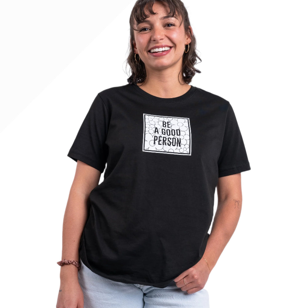 
                      
                        Box Floral Logo T-Shirt - Women's Fit - Black
                      
                    