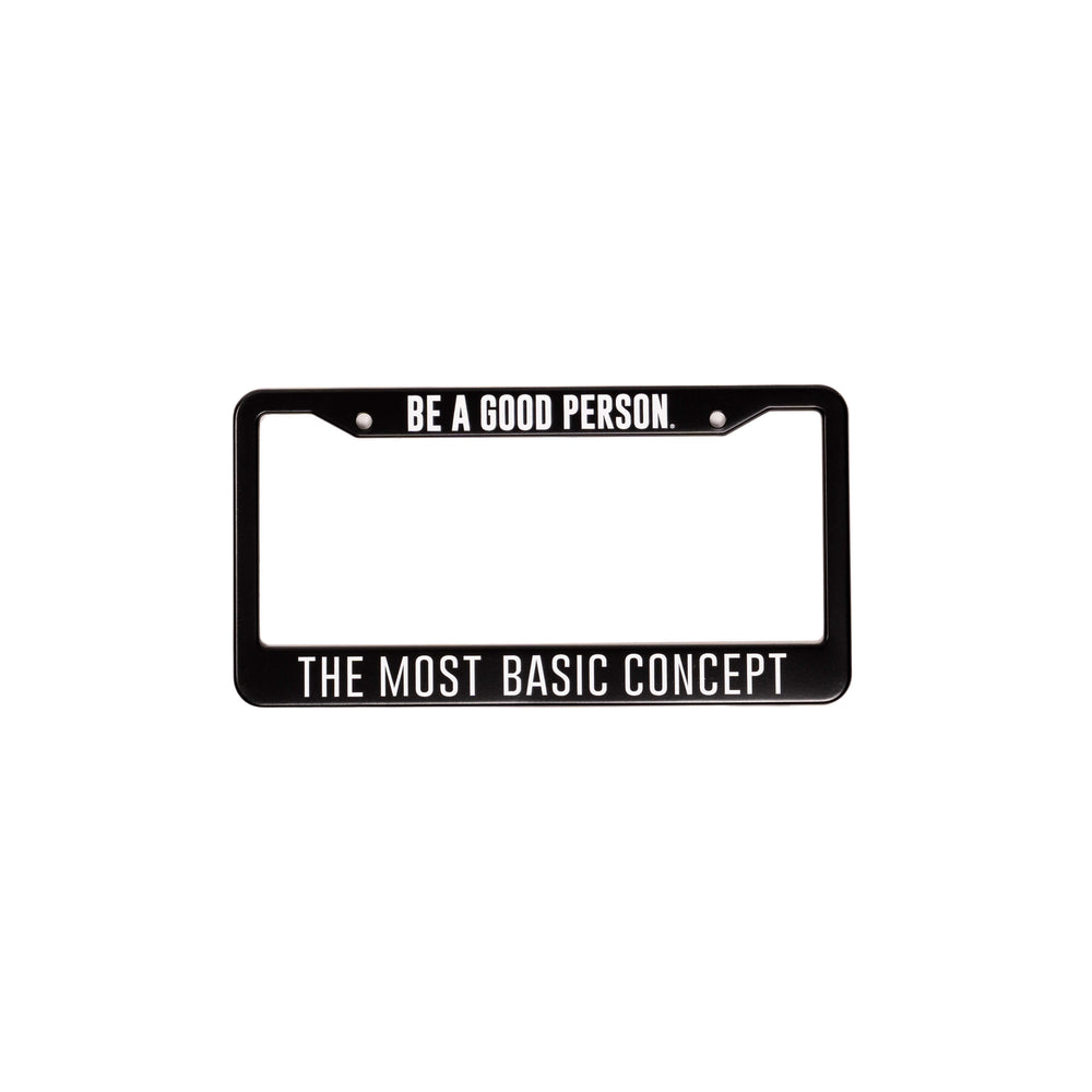 Signature License Plate Cover - Black