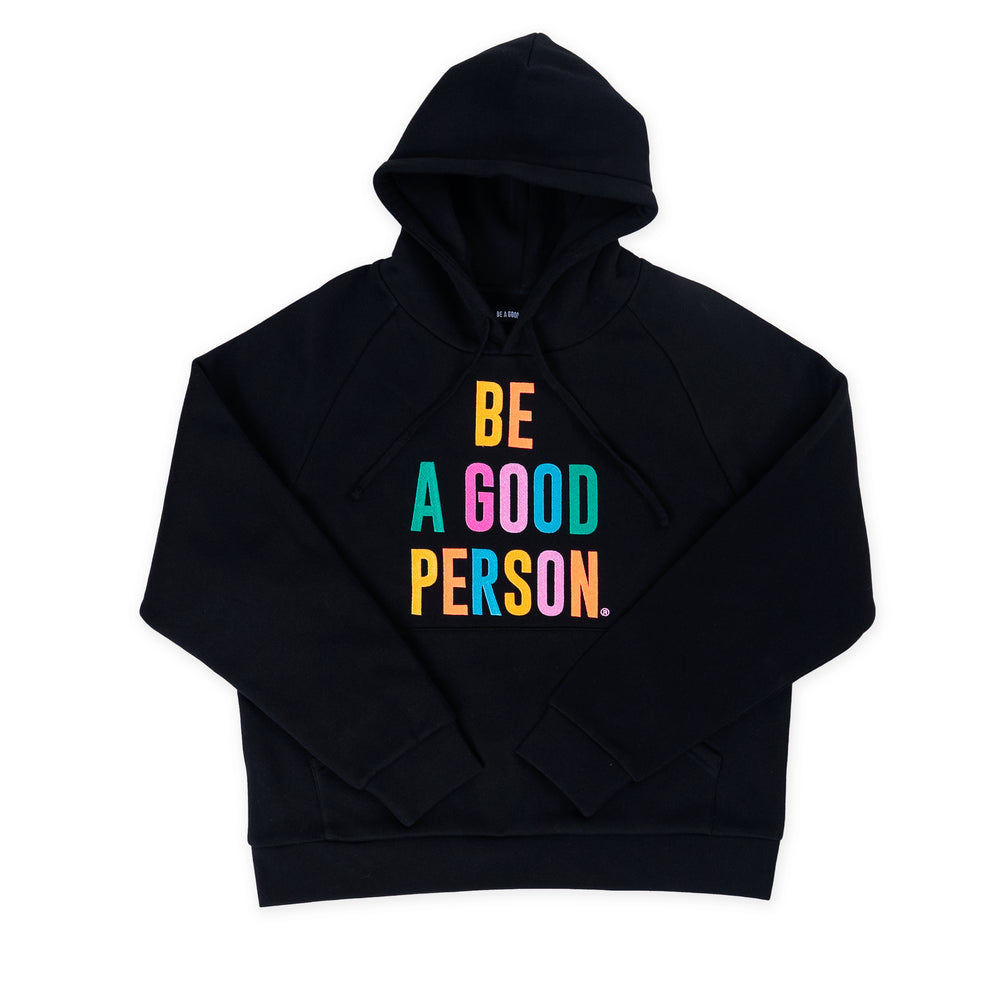 Signature Embroidered Hoodie - Black Color Spectrum