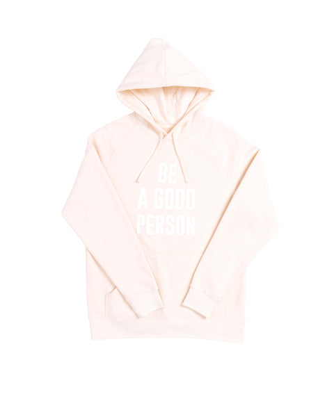 Signature Lightweight Hoodie - Ivory – Be A Good Person
