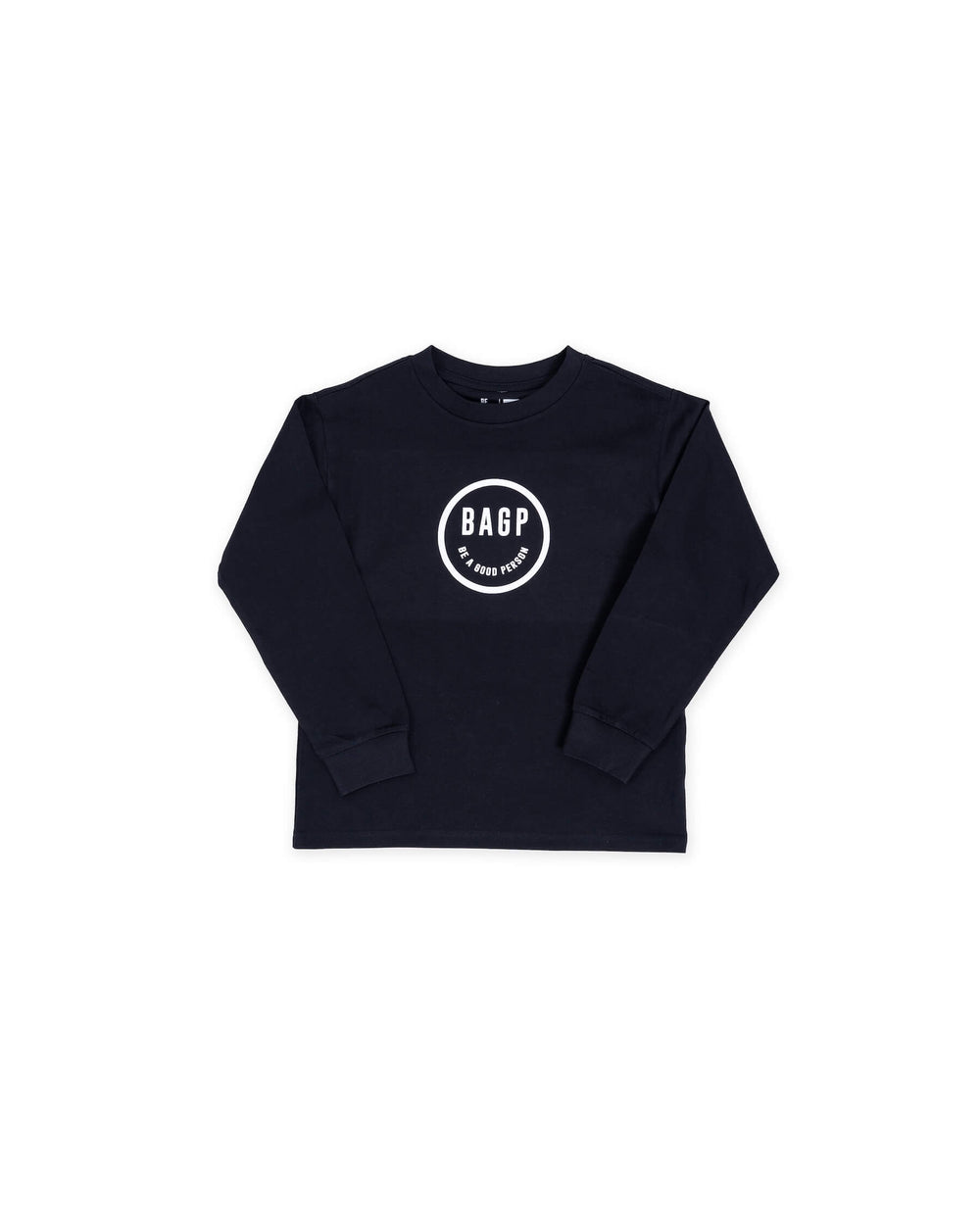 Kids Smiley Long Sleeve - Black