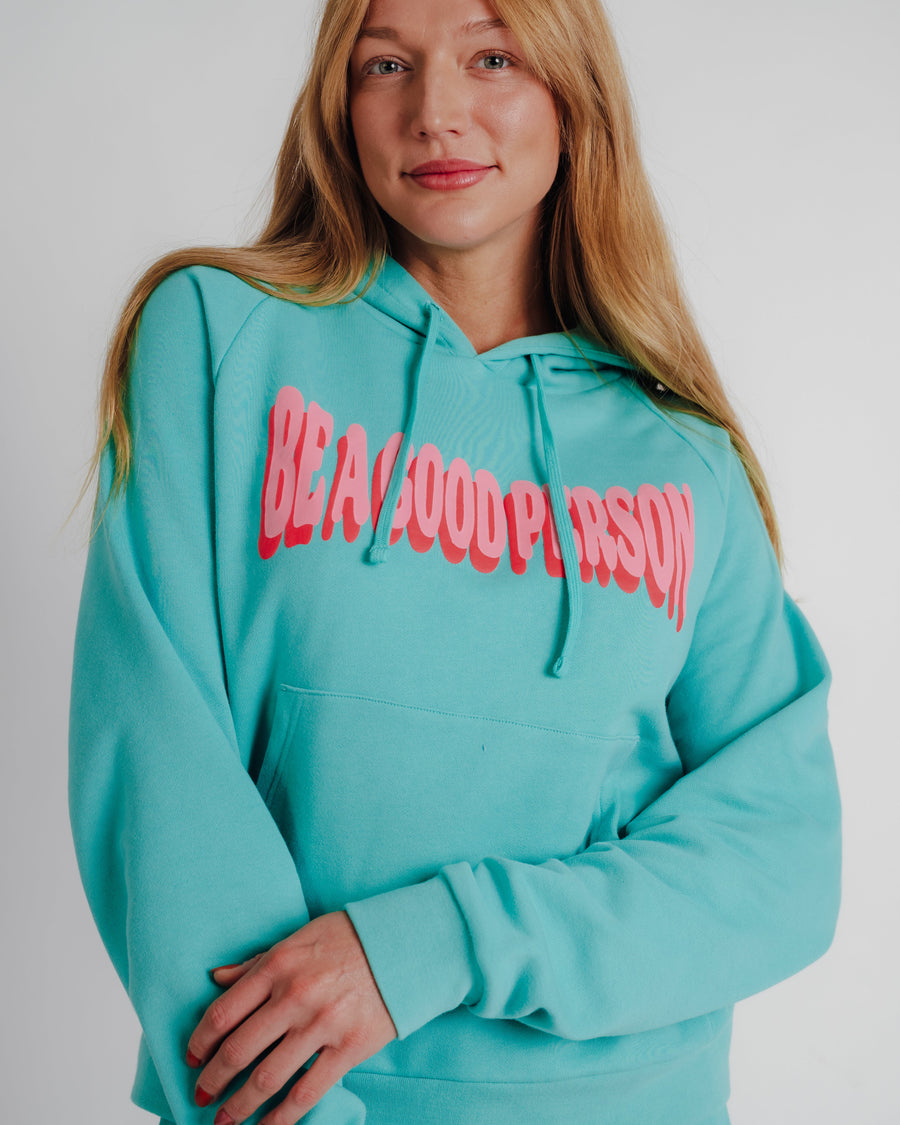 Pinched Hoodie - Box-Fit - Teal - 1