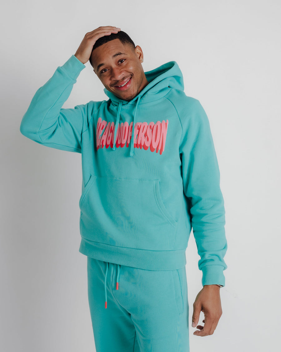 Pinched Hoodie - Box-Fit - Teal - 3