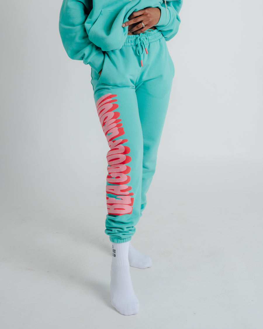 Pinched Sweatpants - Teal