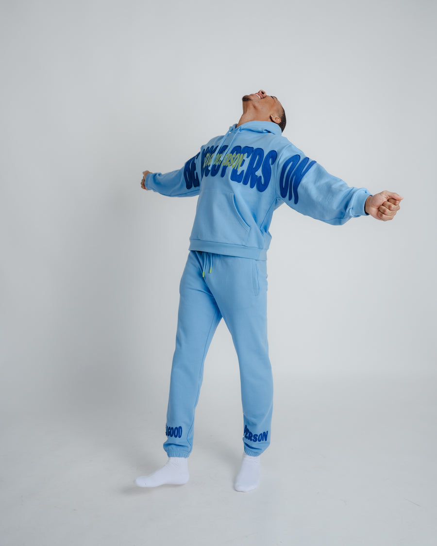 Pinched Hoodie - Slouch-Fit - Morning Blue
