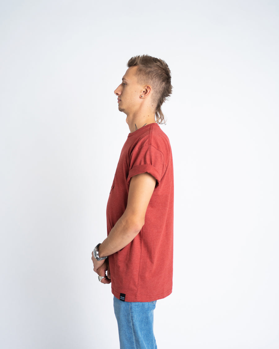 Worldwide T-Shirt - Heather Red