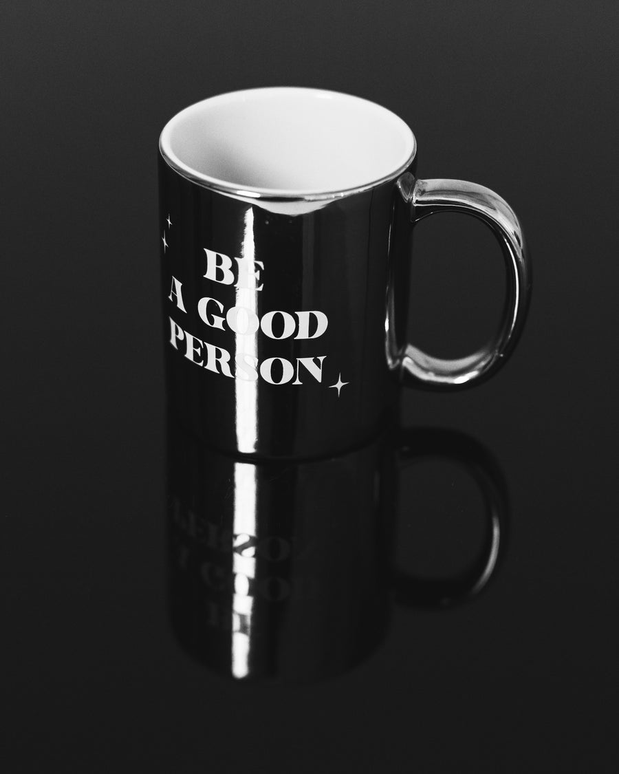 Ceramic Mug- Metallic Silver