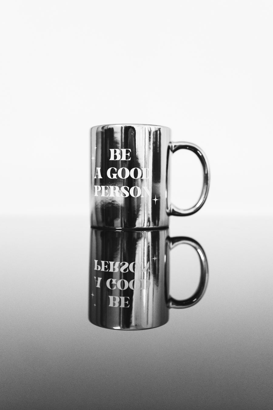Ceramic Mug- Metallic Silver