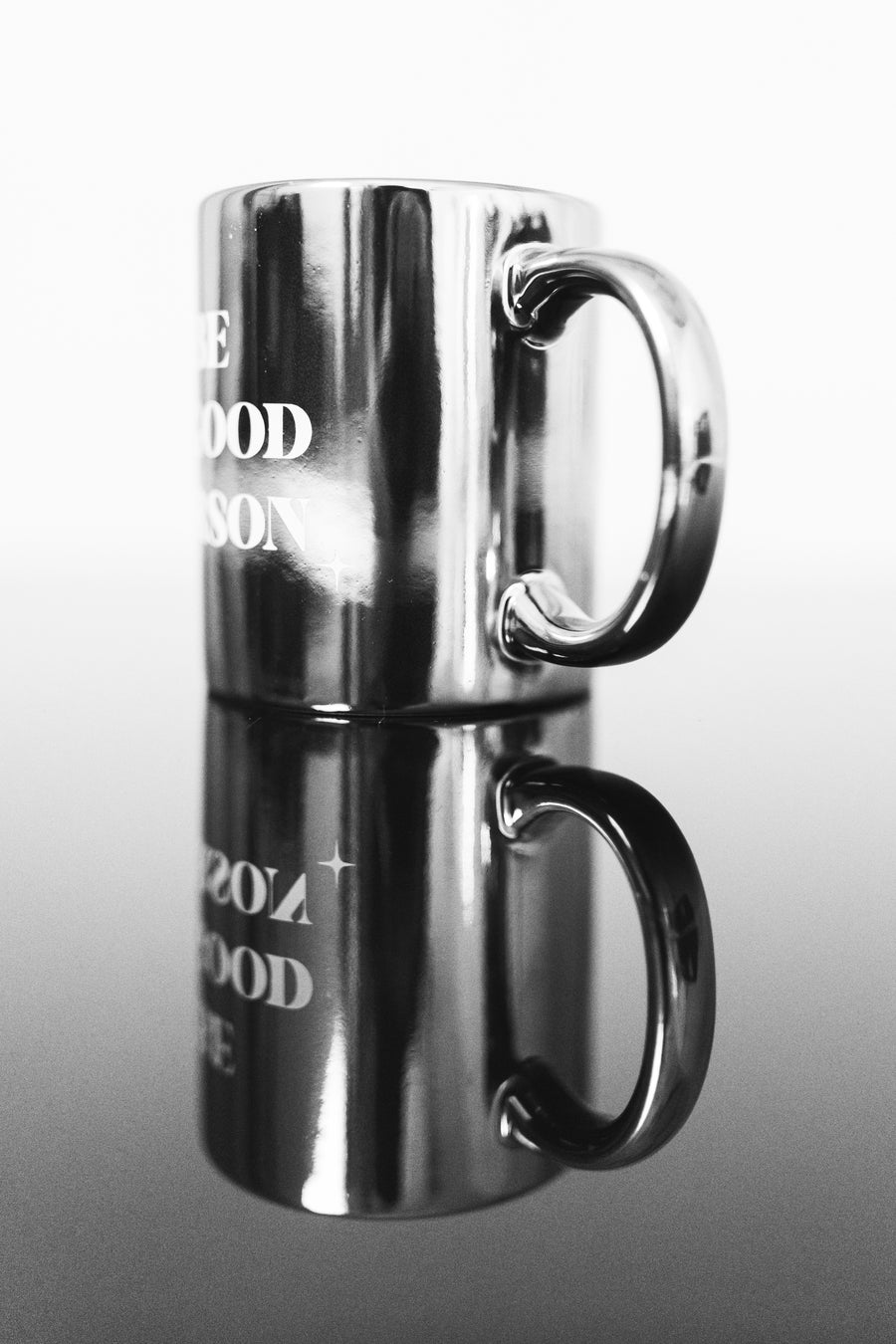 Ceramic Mug- Metallic Silver