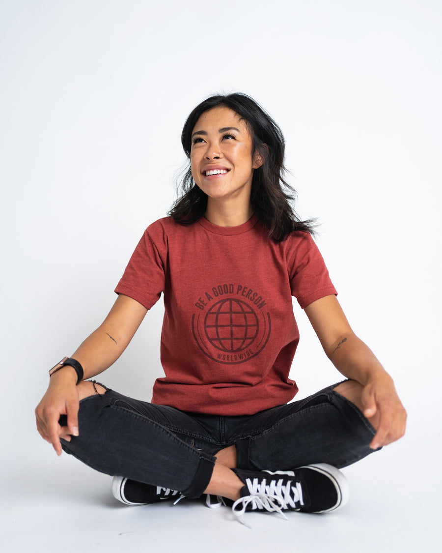 Worldwide T-Shirt - Heather Red