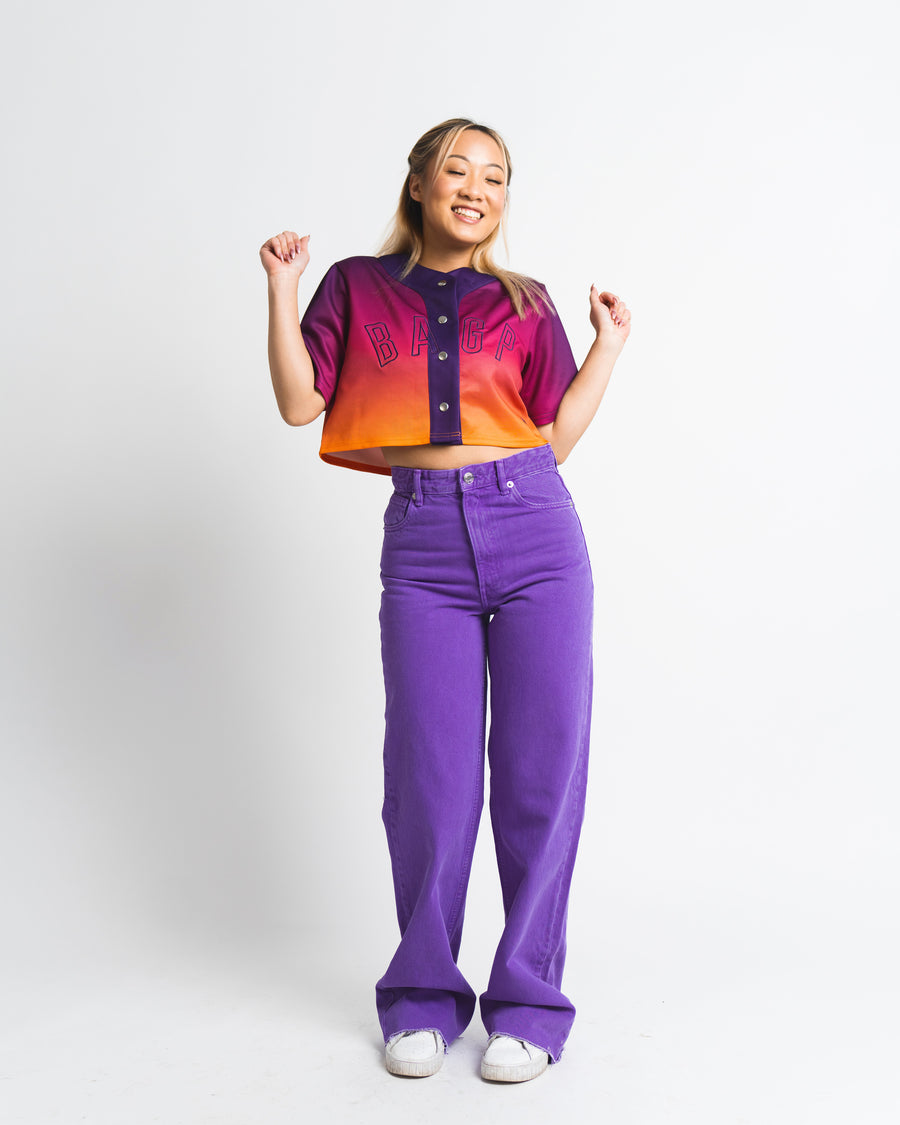 Women's Crop Festival Jersey - Sunset