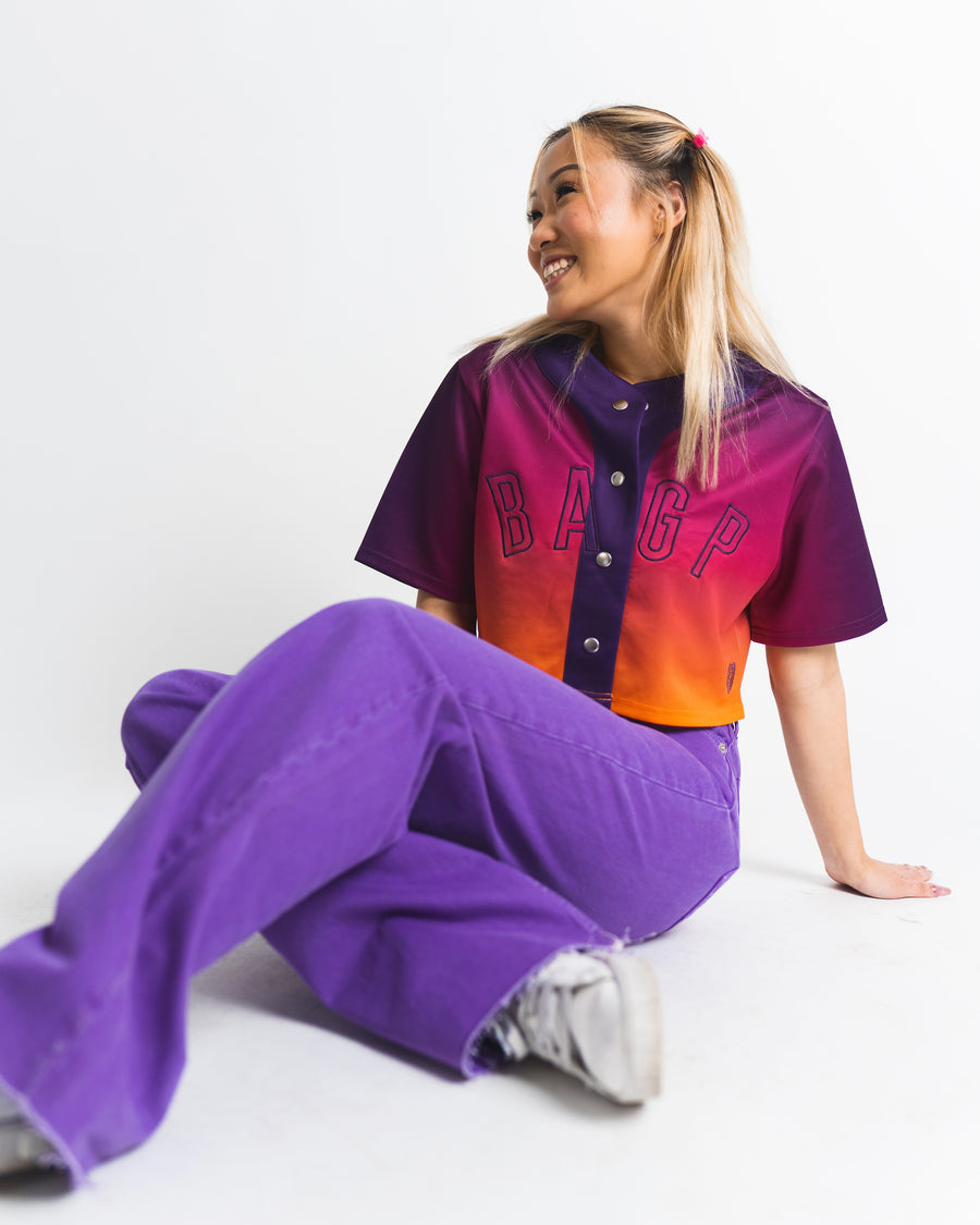 Women's Crop Festival Jersey - Sunset