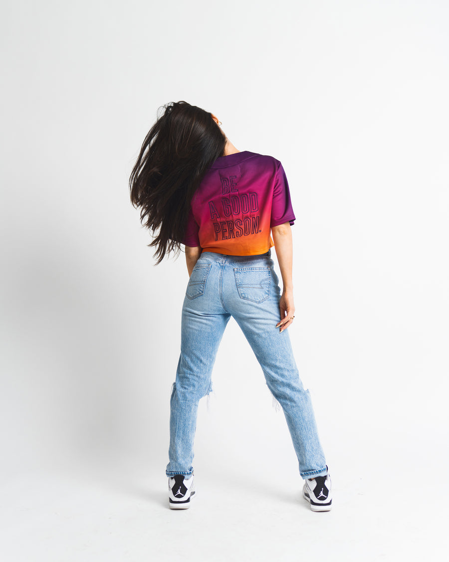 Women's Crop Festival Jersey - Sunset