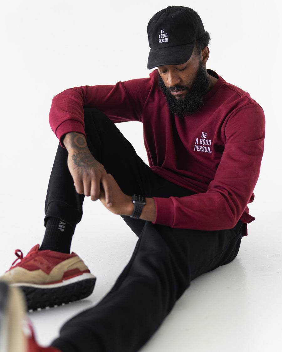 French Terry Long Sleeve - Merlot