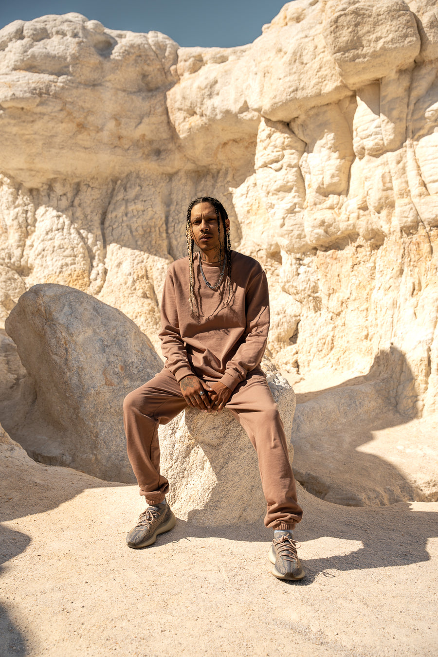 Basic French Terry Long Sleeve - Brown Sugar