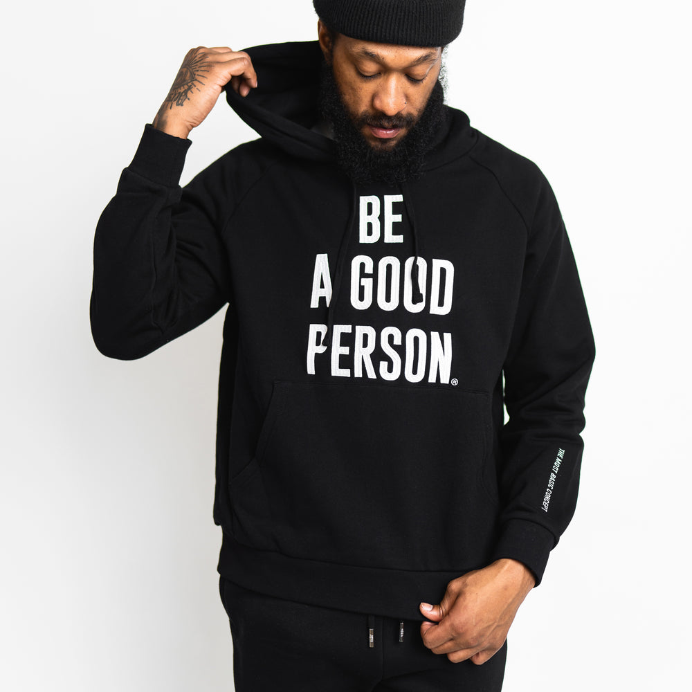 
                      
                        Signature Embroidered Hoodie - Black
                      
                    