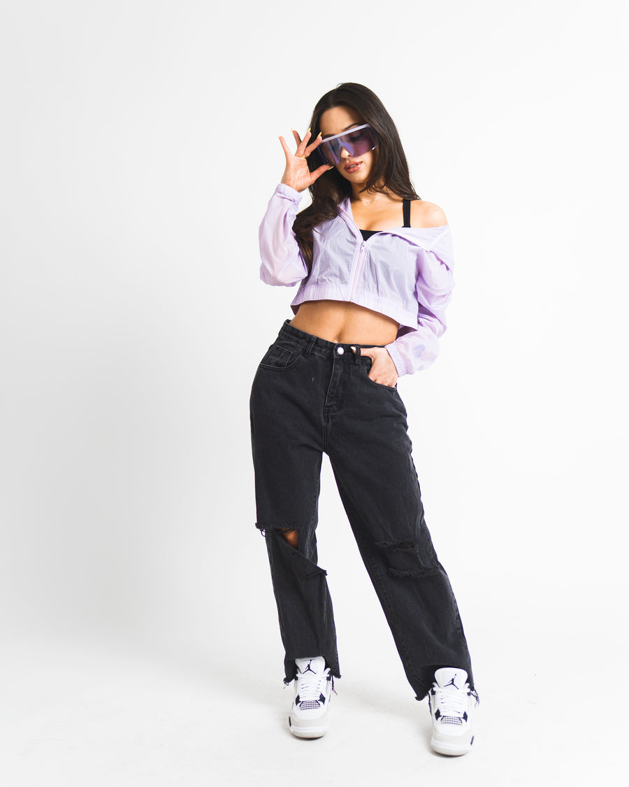 Festival Crop Jacket - Lilac