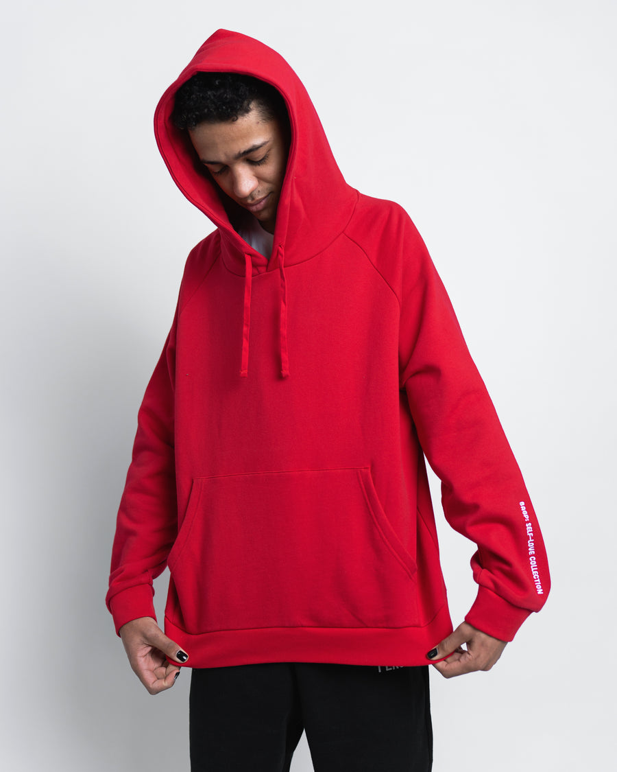 Self-Love Box Hoodie - Cherry Red