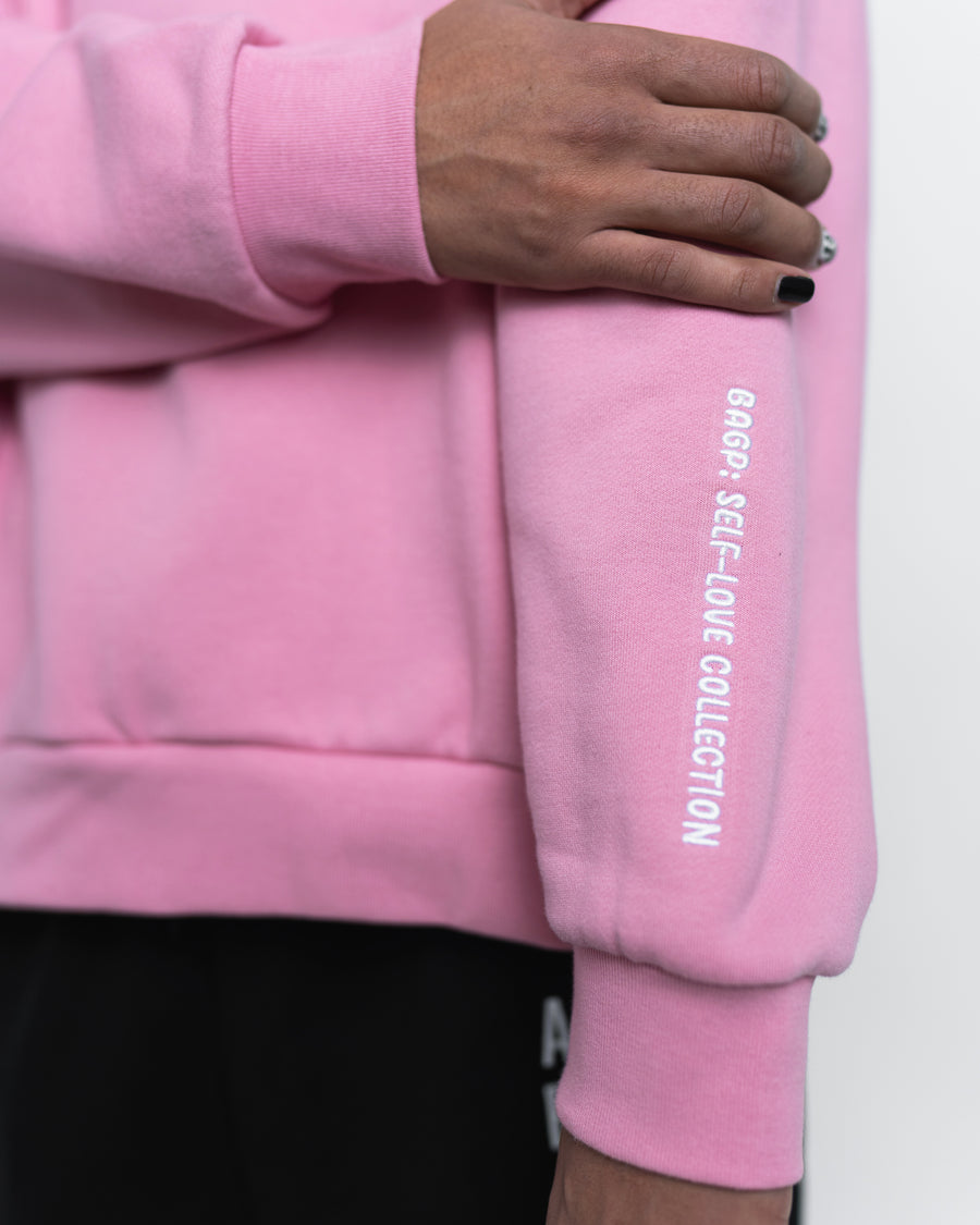 Self-Love Box Hoodie - Candy Heart Pink