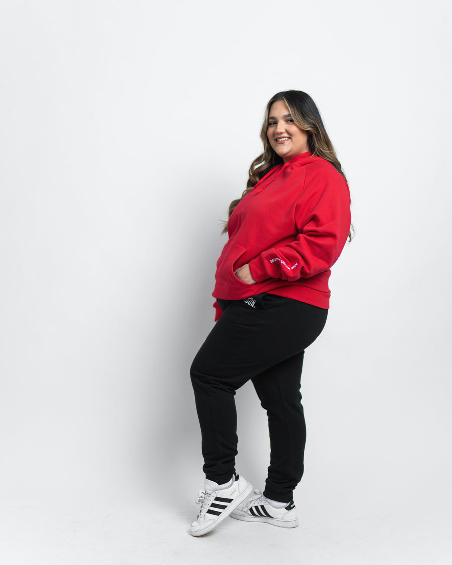 Self-Love Box Hoodie - Cherry Red
