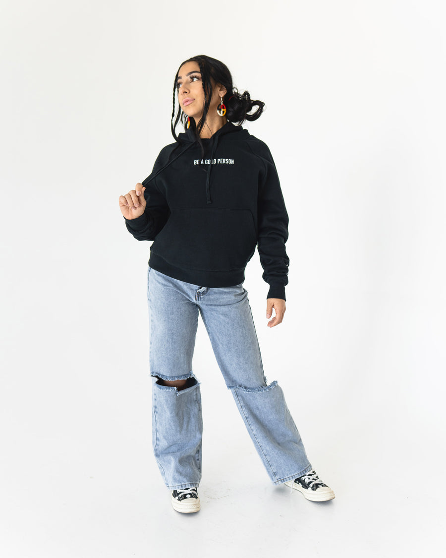 Parallel Box Hoodie - Black