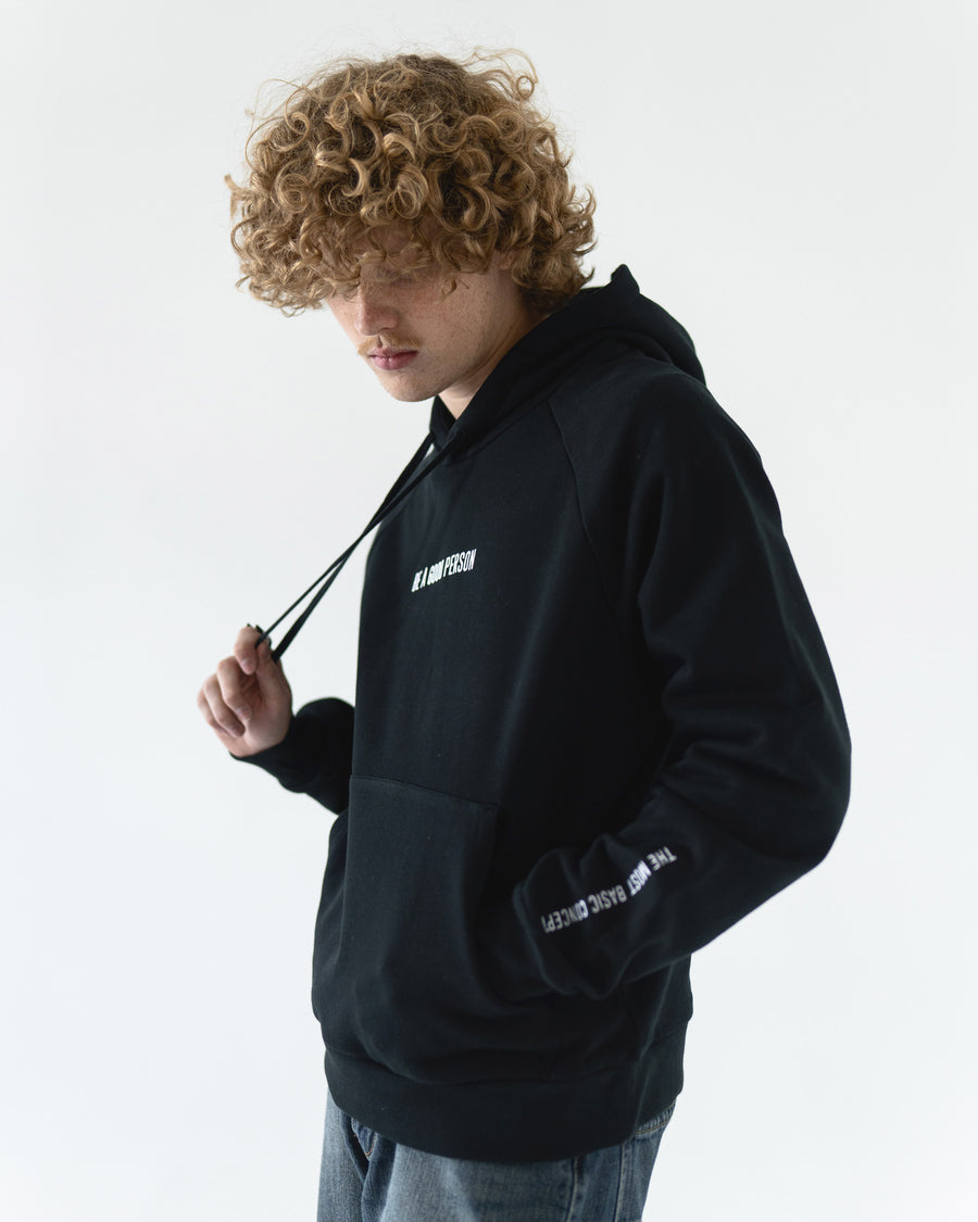 Parallel Box Hoodie - Black
